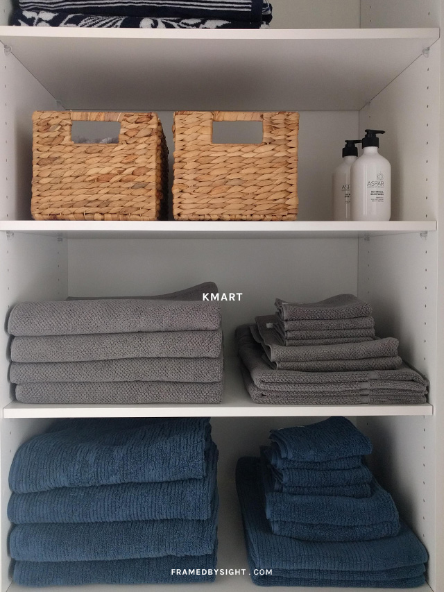 Leanne Marie the linen cupboard Woven storage basket from Kmart